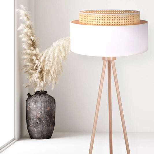 Rustic Boho Rattan Chandelier