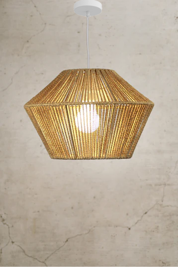 Artistic Bohemian Cane Ceiling Lamp