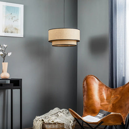 Coastal Rattan Boho Ceiling Light