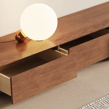 DOLIO Drum Chest Bedside Table, Barrel Side Table with Drawers Oak 3 Drawer