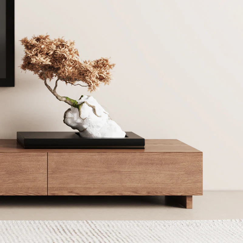 DOLIO Drum Chest Bedside Table, Barrel Side Table with Drawers Oak 3 Drawer
