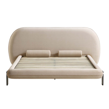 Elystan Oval Headboard Upholstered Bed.