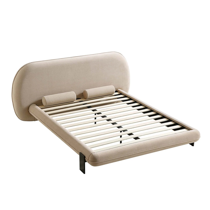 Elystan Oval Headboard Upholstered Bed.