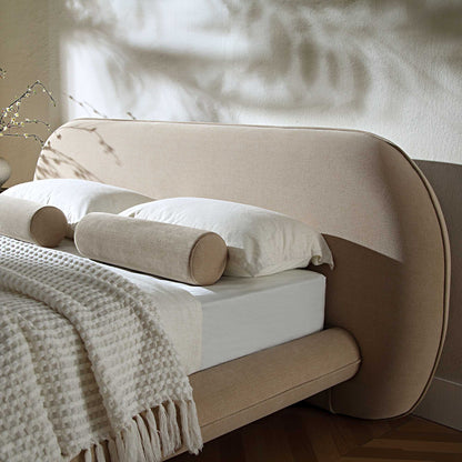 Elystan Oval Headboard Upholstered Bed.