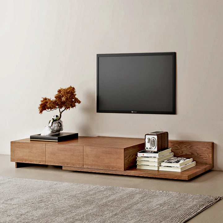 DOLIO Drum Chest Bedside Table, Barrel Side Table with Drawers Oak 3 Drawer