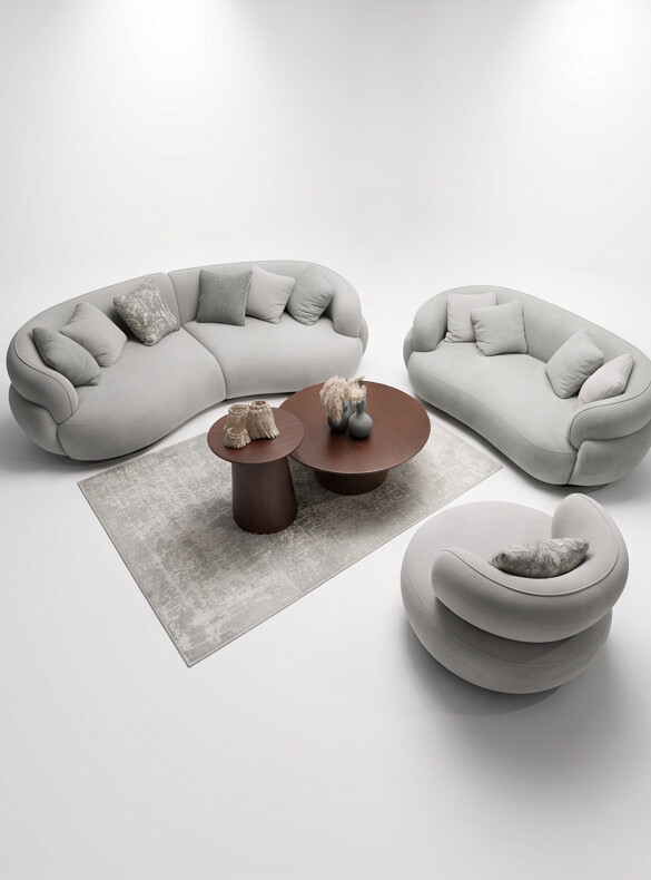 Aura Curved Reception Set