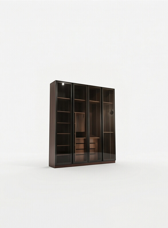 Modern Smoked Glass Wardrobe