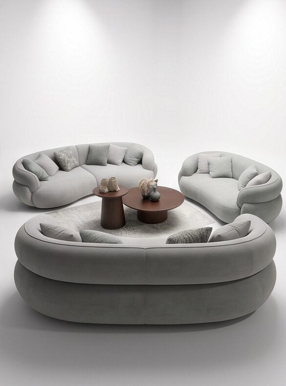 Aura Curved Reception Set